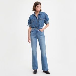 LEVI'S Premium Ribcage High Rise Waist Flare Jeans Size 29